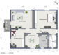 Blömker! Wohlfühlen in moderner 3,5 Zimmer DG-Wohnung mit Balkon und Garage! - Grundriss