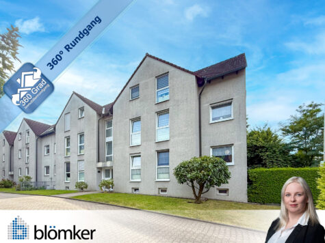 Blömker! Attraktive Eigentumswohnung mit großem Balkon und Garage wartet auf Sie!, 45966 Gladbeck, Etagenwohnung
