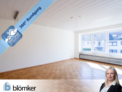 Blömker! Geräumige 3,5-Raum ETW mit Balkon in ruhiger Lage in Gladbeck-Mitte!, 45964 Gladbeck, Etagenwohnung