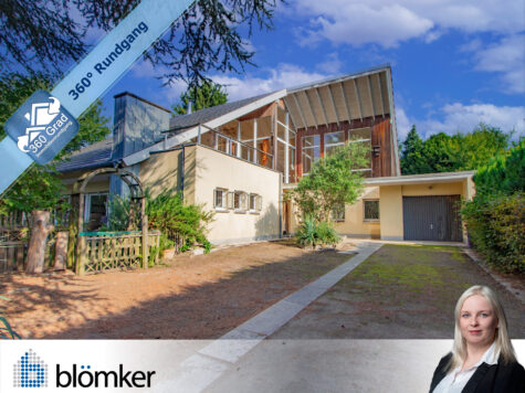 Blömker! Lichtdurchflutetes Architektenhaus, 2 Kamine, Kota im Garten & großer Garage., 45966 Gladbeck, Einfamilienhaus