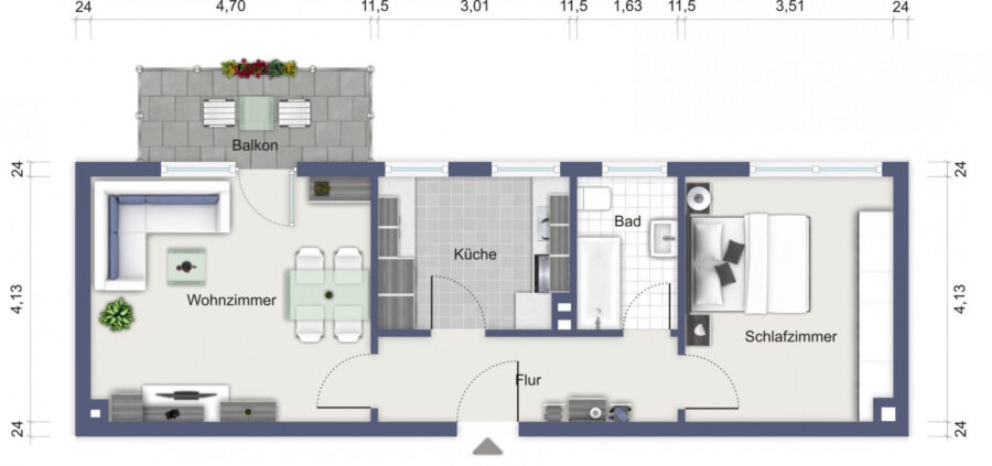 Blömker! Einziehen und wohlfühlen: Renovierte 2,5-Raum-Wohnung mit sonnigem Balkon in GLA-Butendorf! - Foto 5