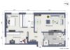 Blömker! Gemütliche 3,5-Raum Hochparterrewohnung mit Garage in Kirchhellen- Dach ist frisch saniert! - Grundriss